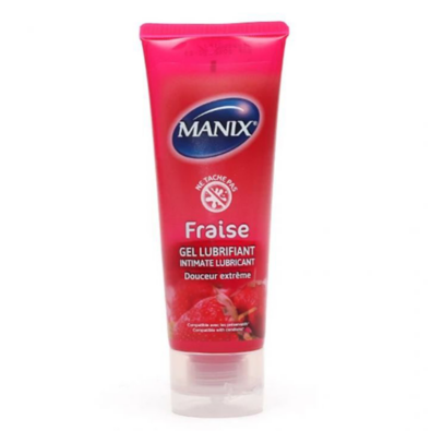 MANIX GEL LUBRIFIANT DOUCEUR EXTREME A LA FRAISE 80 ML