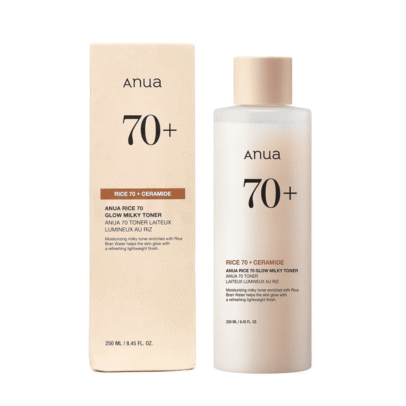 ANUA Rice 70 Glow Milky Toner 250ml – Toner Éclat & Hydratation à l’Extrait de Riz